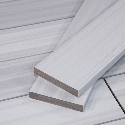 12 ft Glacier Decking - Square Edge - Light Gray