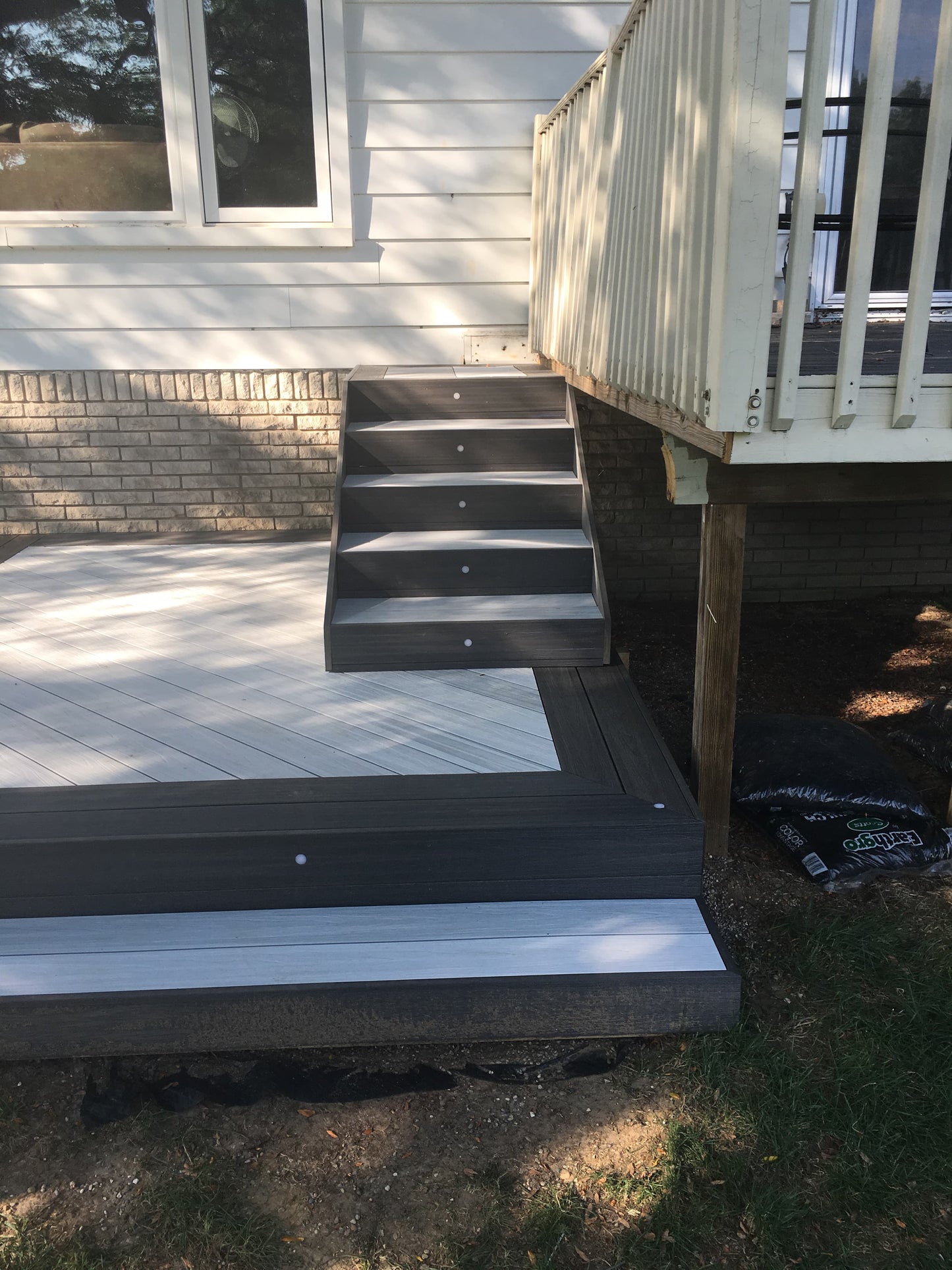 12 ft Glacier Decking - Square Edge - Light Gray