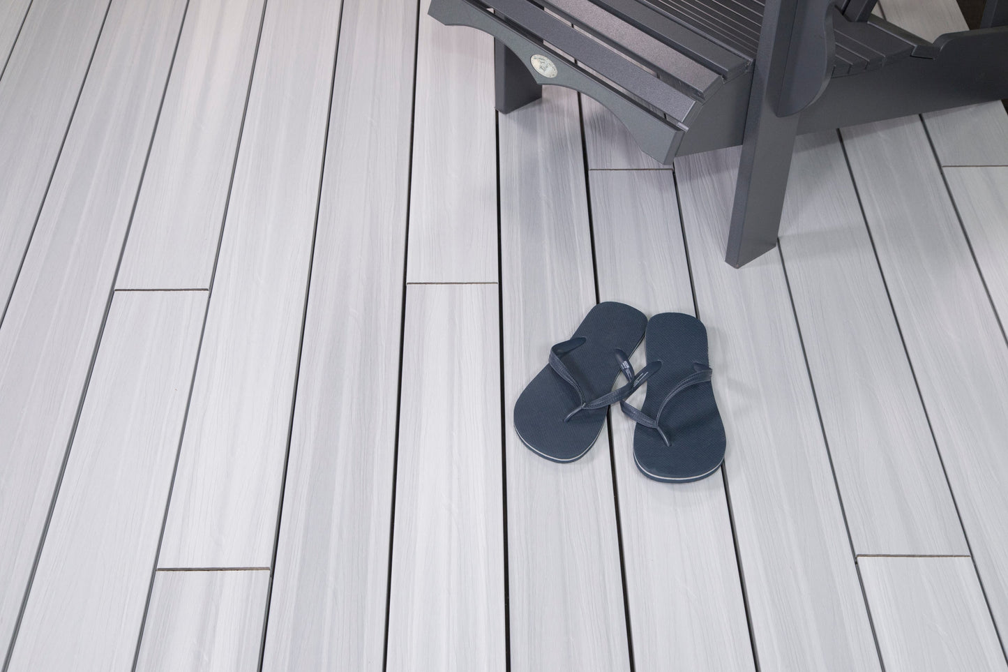 12 ft Glacier Decking - Square Edge - Light Gray