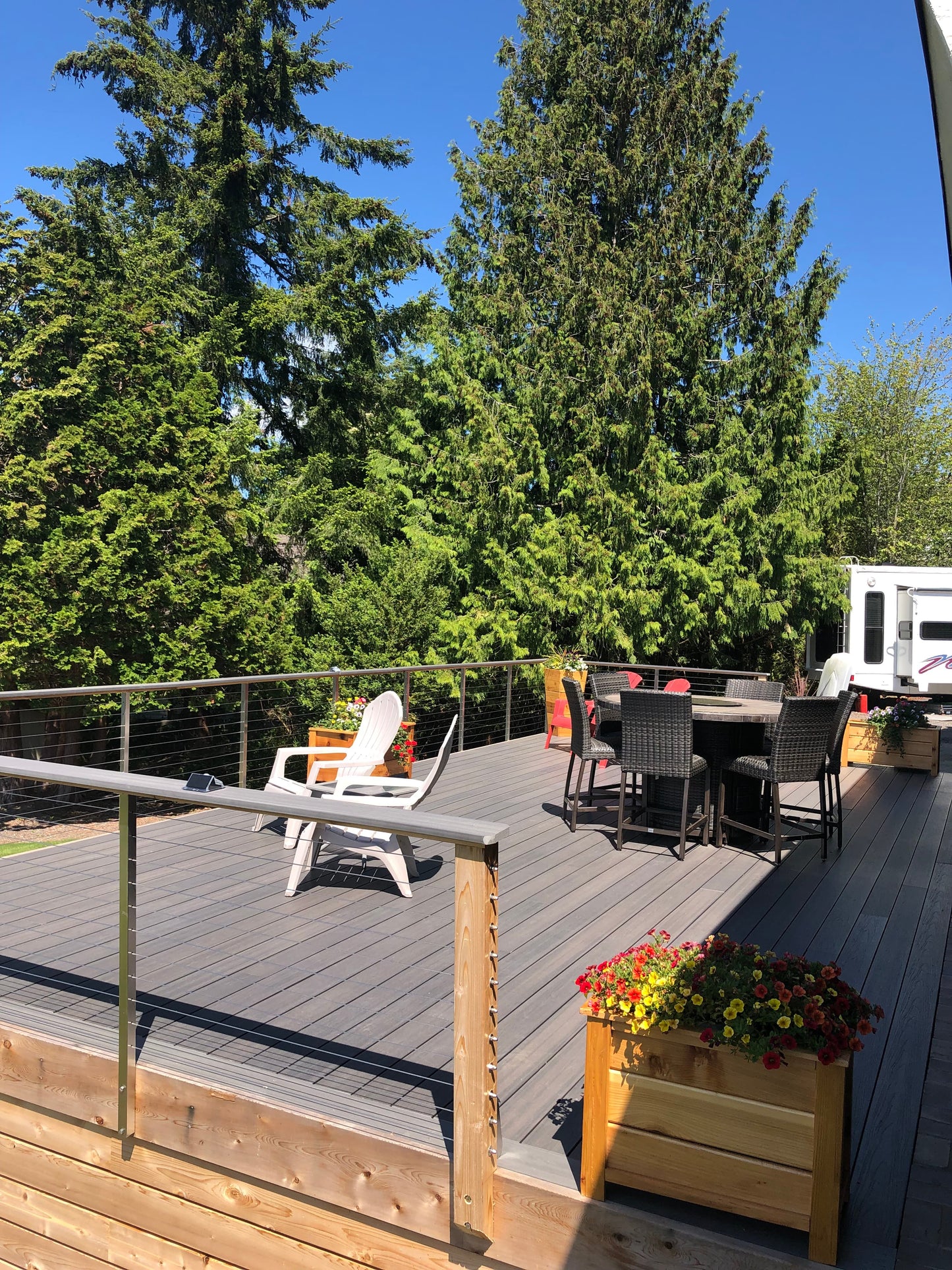 12 ft Yosemite Decking - Square Edge - Dark Gray