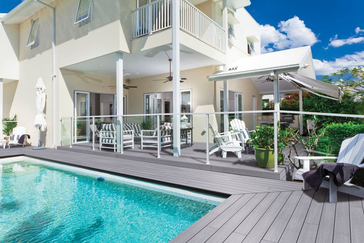 12 ft Yosemite Decking - Square Edge - Dark Gray