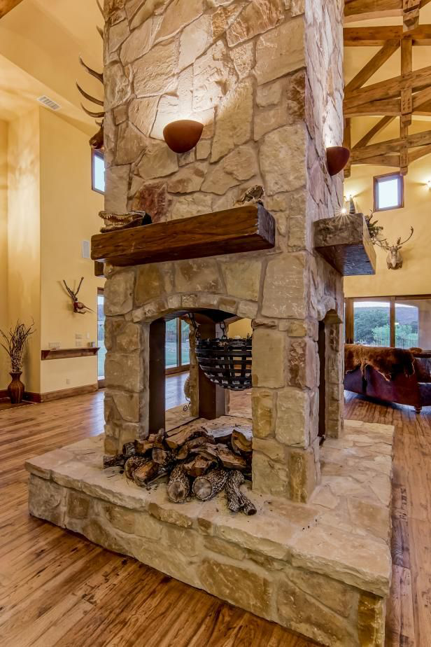 Wrap Around Fireplace Mantel - Solid Wood