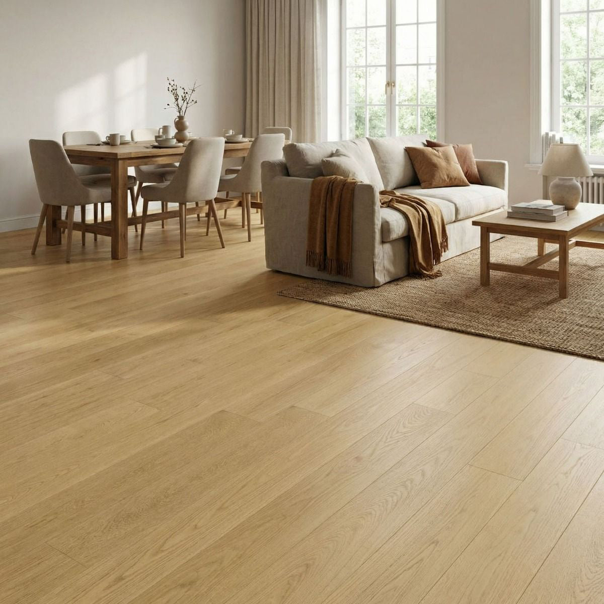 7.5 x 9/16 Select Grade French Oak - Prefinished Engineered Flooring - 3mm wear layer - LIN
