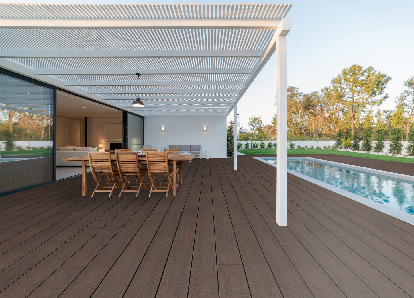 12 ft Denali Decking - Grooved - Dark Brown