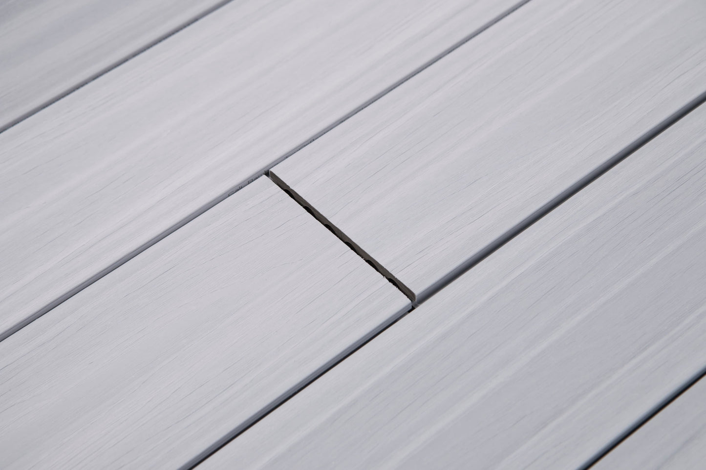 12 ft Glacier Decking - Grooved - Light Gray