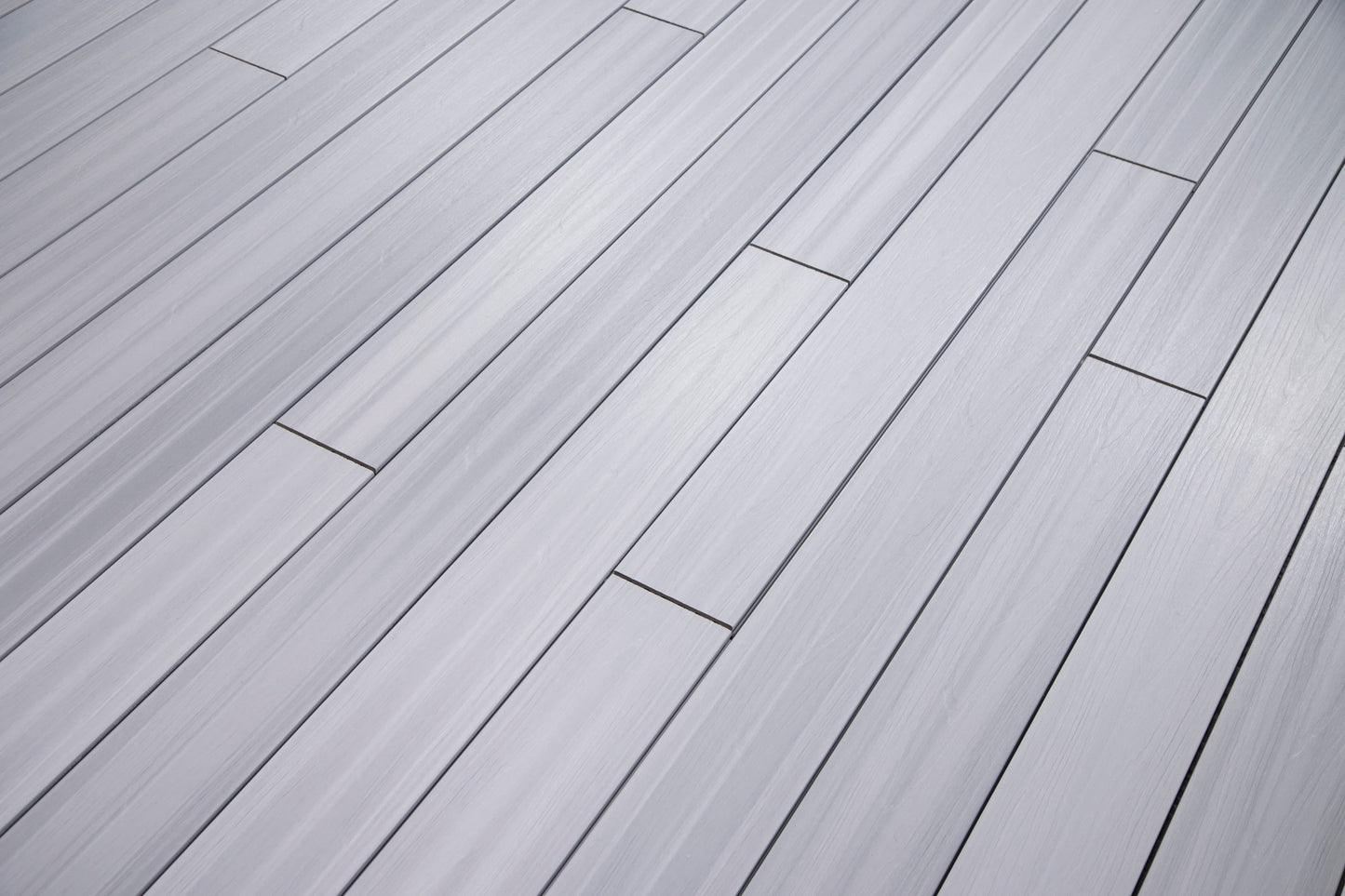 12 ft Glacier Decking - Grooved - Light Gray