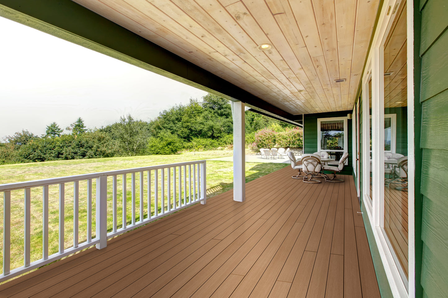12 ft Sedona Decking - Grooved - Saddle Brown