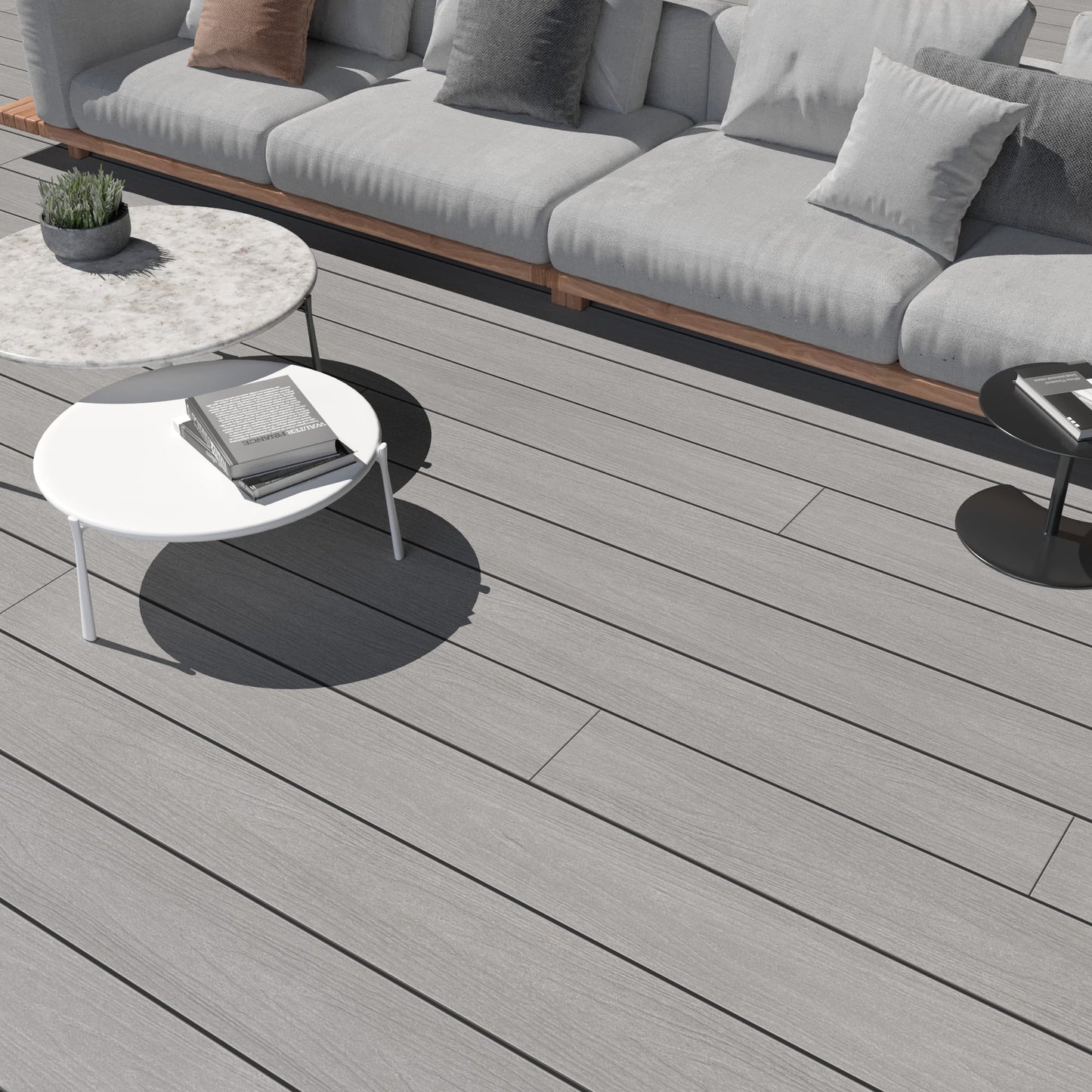 12 ft Yosemite Decking - Grooved - Dark Gray