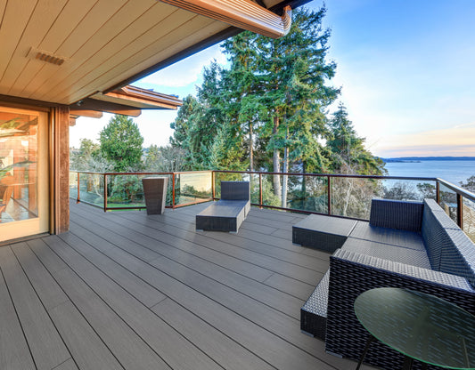 12 ft Yosemite Decking - Grooved - Dark Gray