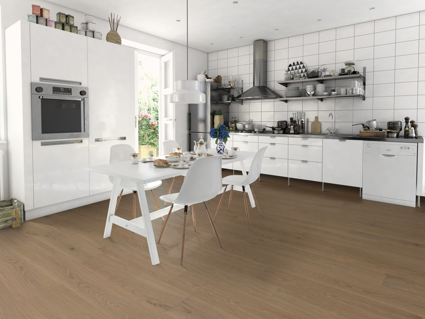 Champagne Sea - European White Oak - Engineered Flooring - 7.5 in.