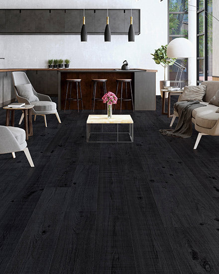 CORI - Black European Oak - Engineered Flooring - 10.24 in. wide plank