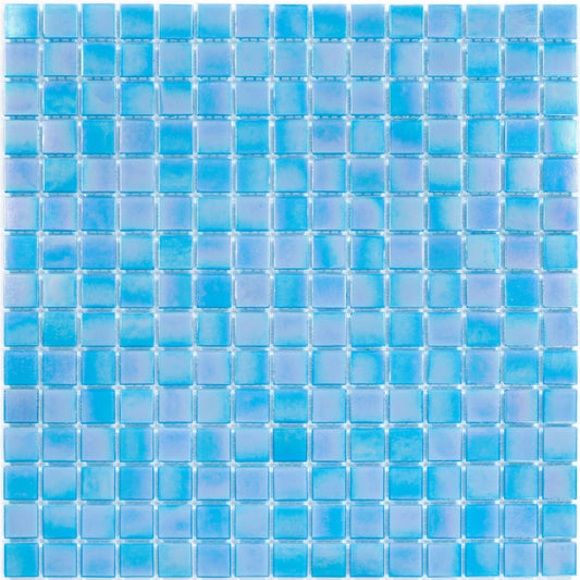 IA364 - Sky Blue Glass Mosaic Pool Tile