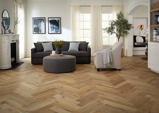 Pisos cepillados con alambre en espiga - Diseñados