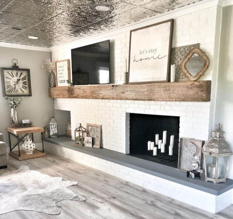 Fireplace Mantel - Solid Wood - 9x9