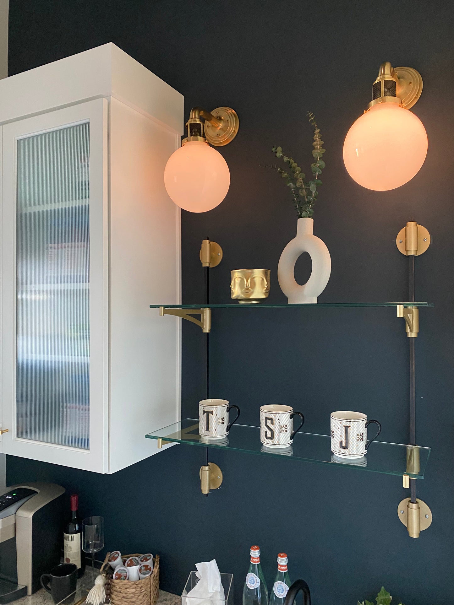 Modern Metal Shelves - Square Bracing - Black