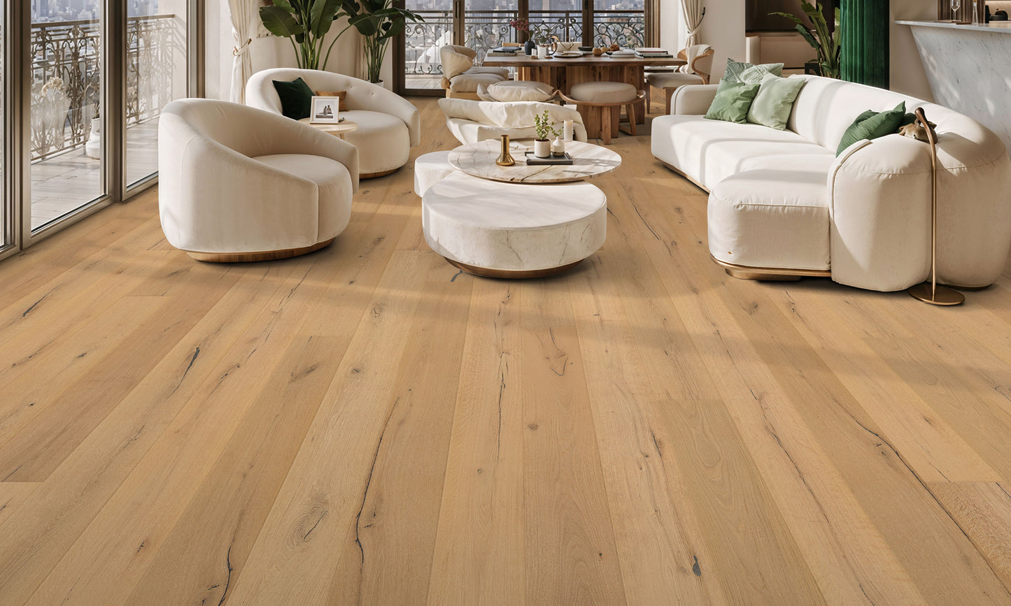 Baggio - Rustic European Oak - Engineered Flooring - 9.45 in.