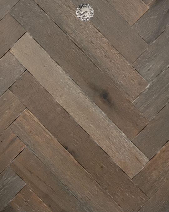 STONE GREY - Herringbone White Oak - Engineered Flooring