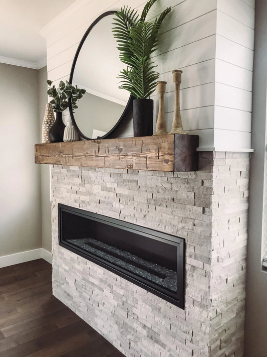 Fireplace Mantel - Solid Wood - 6x6