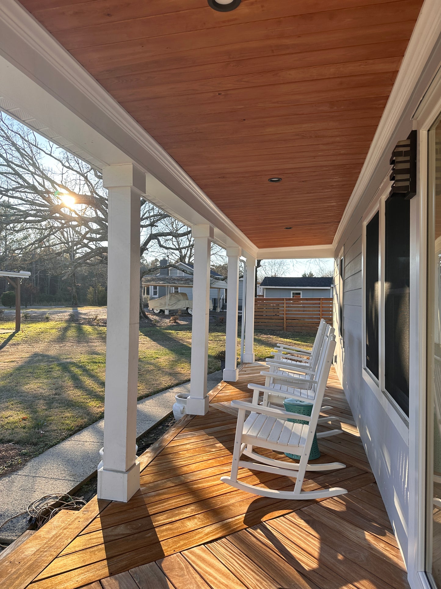 Wood Porch Ceiling - Charlotte, NC