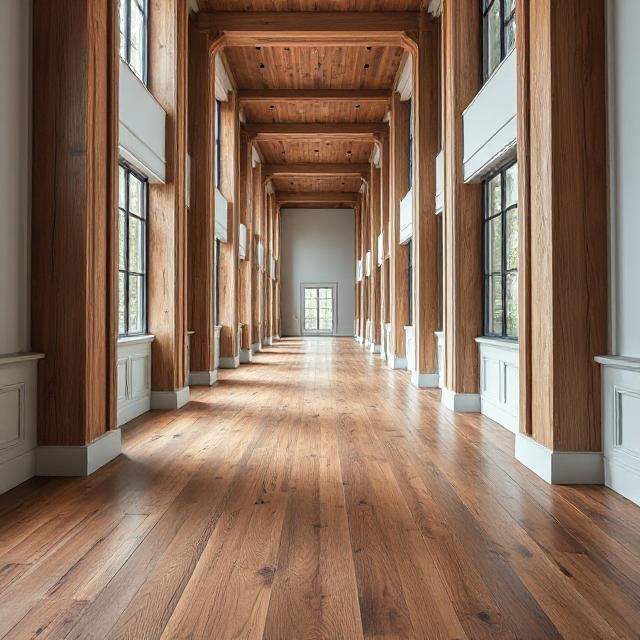 Solid 3/4 Red Oak Flooring - 8-12 ft Length x 6 inch width - Unfinished - Character