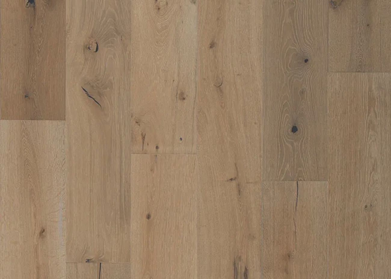 White oak wood flooring - 8'' wide plank - sand beige tones, traceable –  Domeco