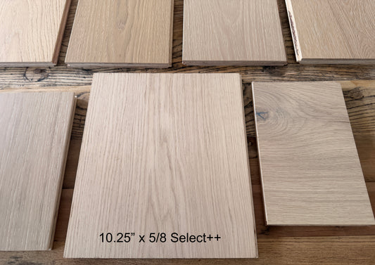 Select Grade ++ French Oak - Unfinished Engineered Flooring - 10.25 x 5/8