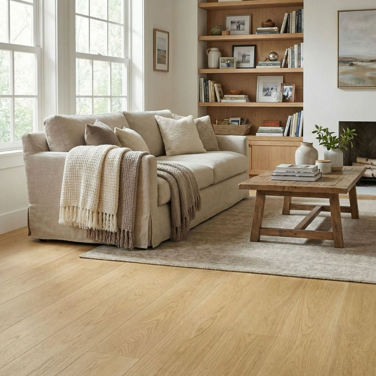 7.5 x 9/16 Select Grade French Oak - Prefinished Engineered Flooring - 3mm wear layer - LIN