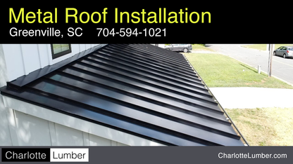 Metal Roof - Roofing Installation - Greenville, SC