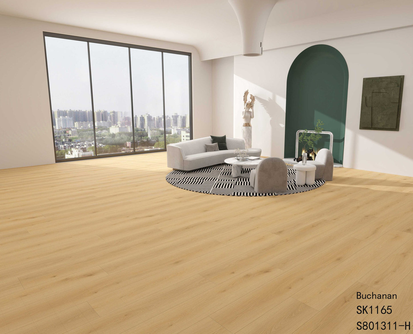 Buchanan - SPC Flooring - 9 in. x 60 in. -  22mil