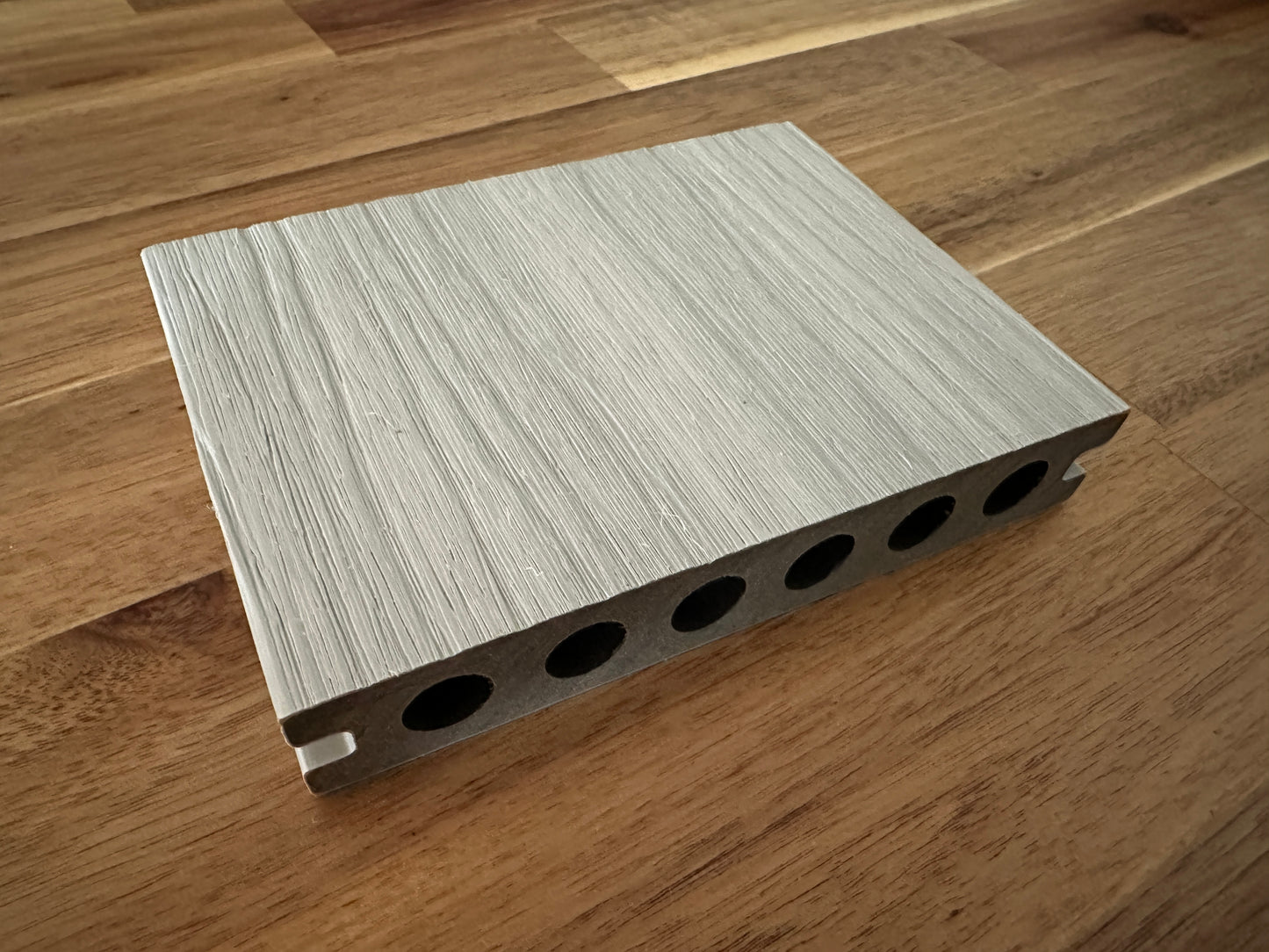 12 ft Glacier Decking - Grooved - Light Gray