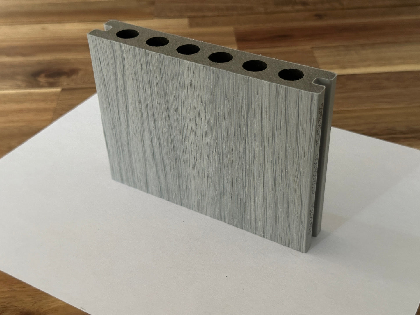 12 ft Glacier Decking - Grooved - Light Gray