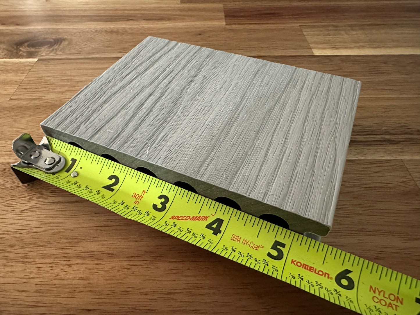12 ft Glacier Decking - Grooved - Light Gray
