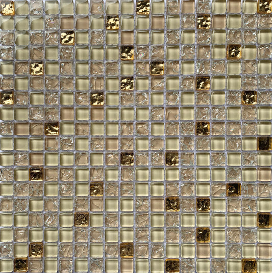 FF6005 - Gold Luxury Glass Mosaic Pool Tile