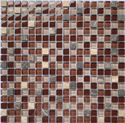 FF6013 - Copper Luxury - Glass Mosaic Pool Tile