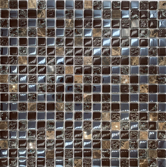 FF6021 - Champagne Bronze - Glass Mosaic Tile