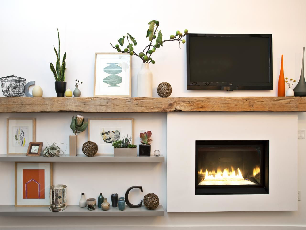 Fireplace Mantel - Solid Wood - 9x9