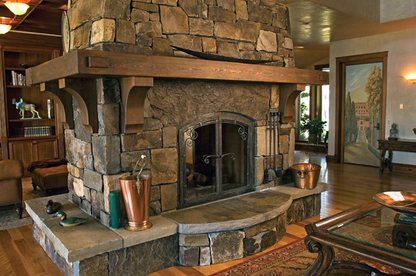 Wrap Around Fireplace Mantel - Solid Wood