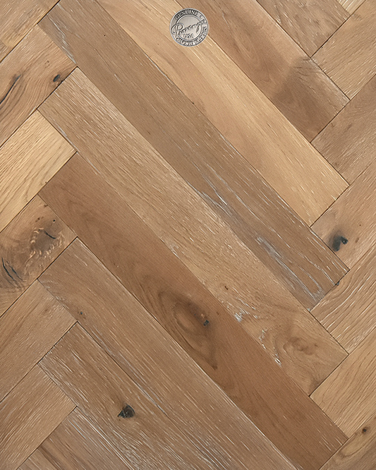 SIENNA SAND - Herringbone White Oak - Engineered Flooring