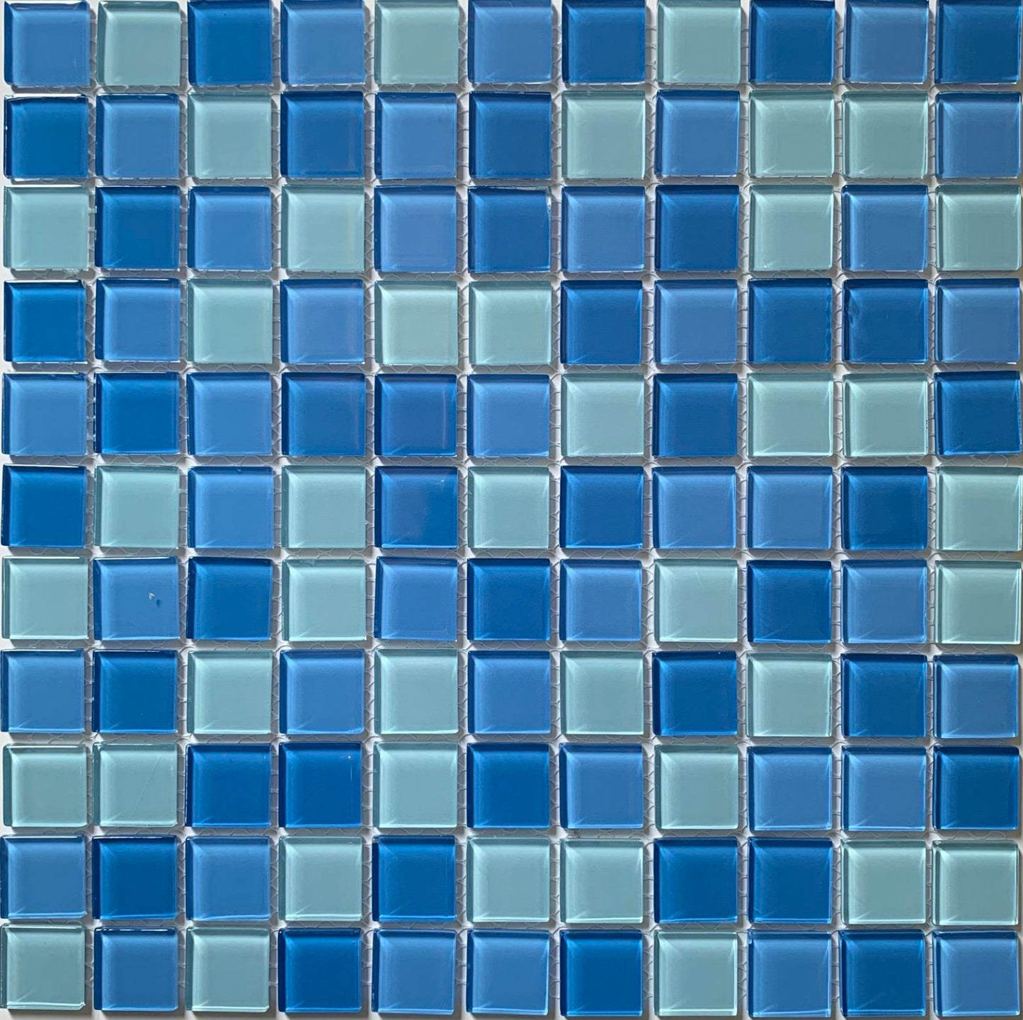 SL0082 - Blue Aqua - Glass Mosaic Pool Tile