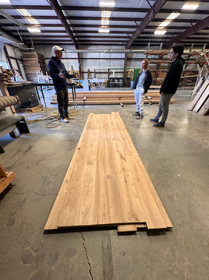 8 inch Solid White Oak Flooring - Character - 3/4 Unfinished - 2-10ft Length