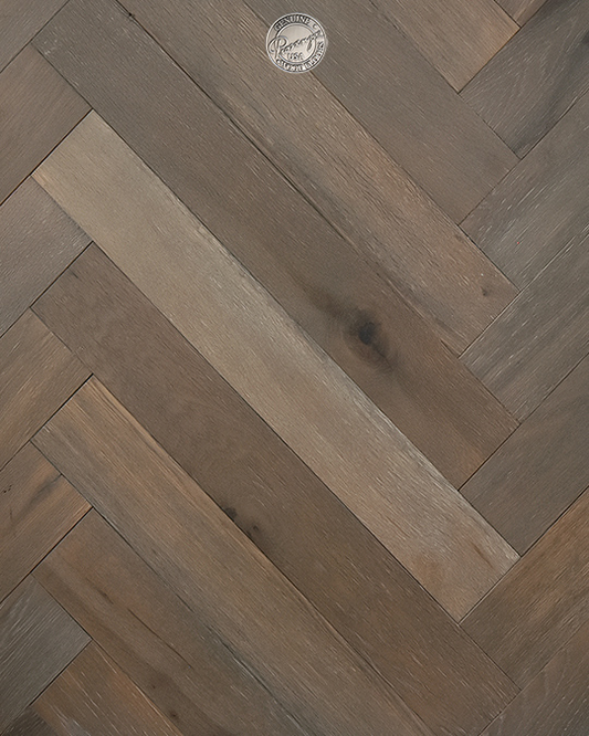 STONE GREY - Herringbone White Oak - Engineered Flooring