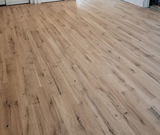 #3 Common White Oak flooring installed